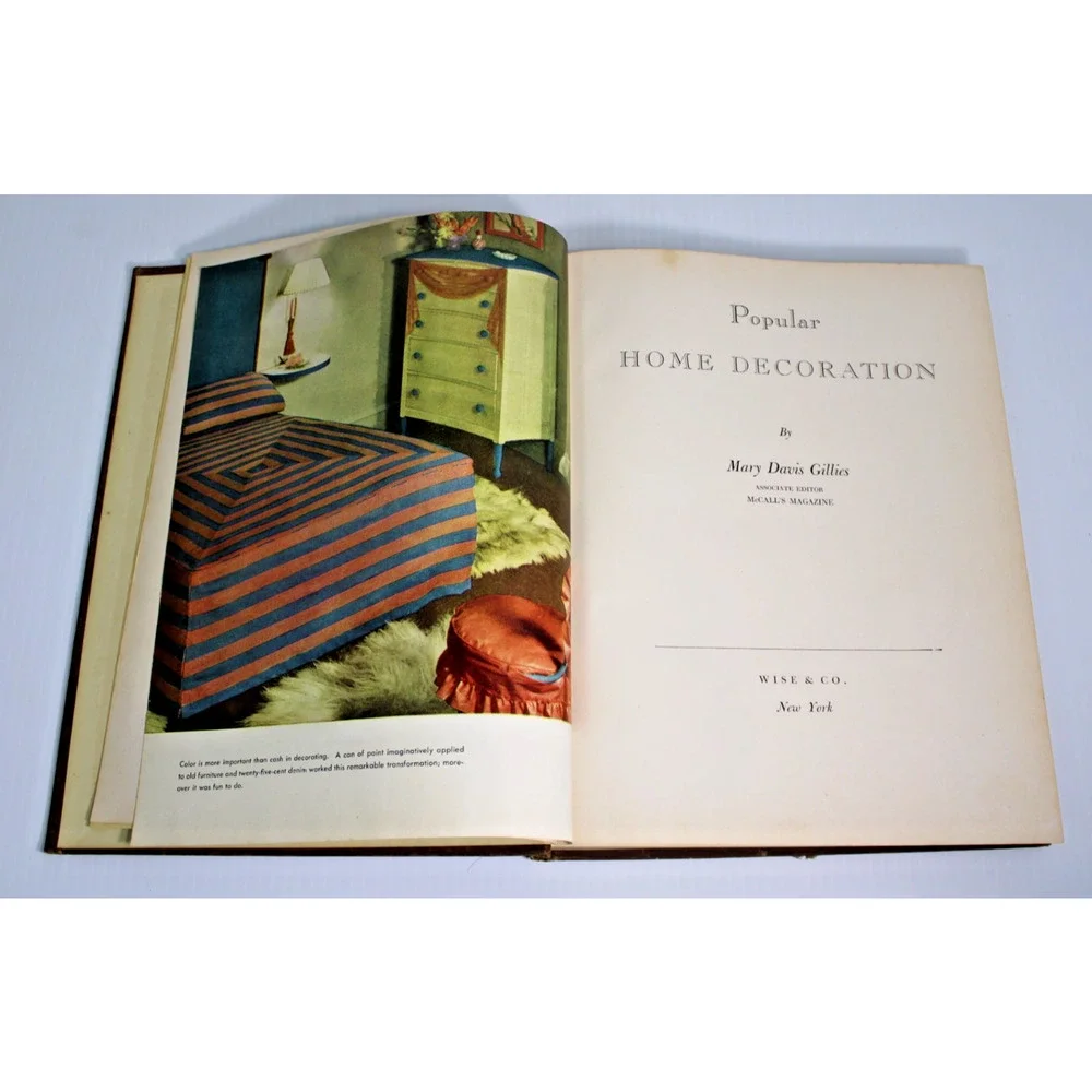 Vintage 1940 Popular Home Decoration Mary Davis Gillies McCall’s Interior Design